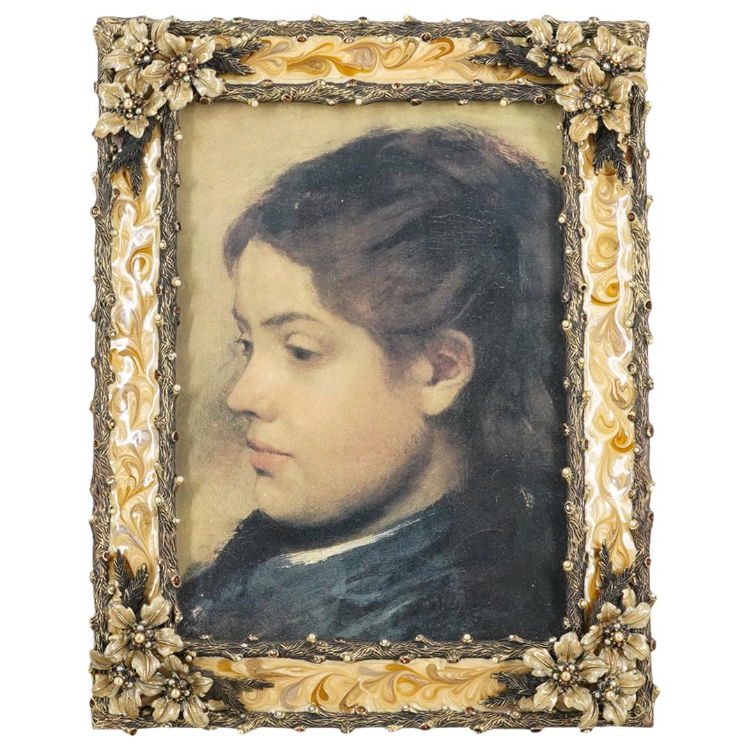 Jay Strongwater Enameled Floral Picture Frame (1 of 5)