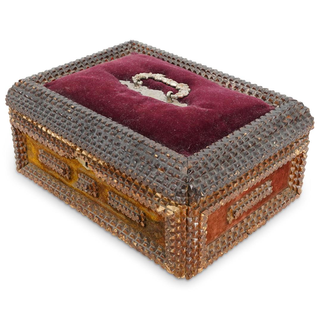 Antique Hand Made Tramp Jewelry Box (1 of 8)