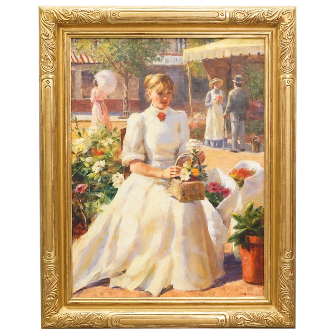 Gregory Frank Harris (American, b. 1953) "The Beauty of Spring" Oil on Canvas Painting (1 of 7)