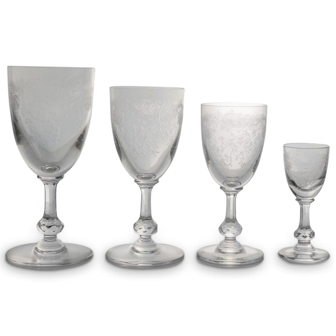(24pc) St. Louis Crystal Stemware Set