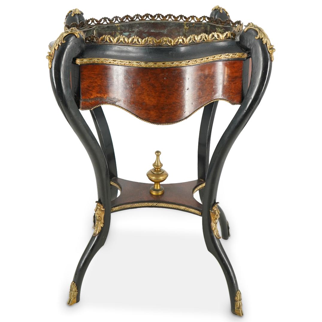 Antique French Carved Wood And Gilt Bronze Footed Planter (1 of 8)