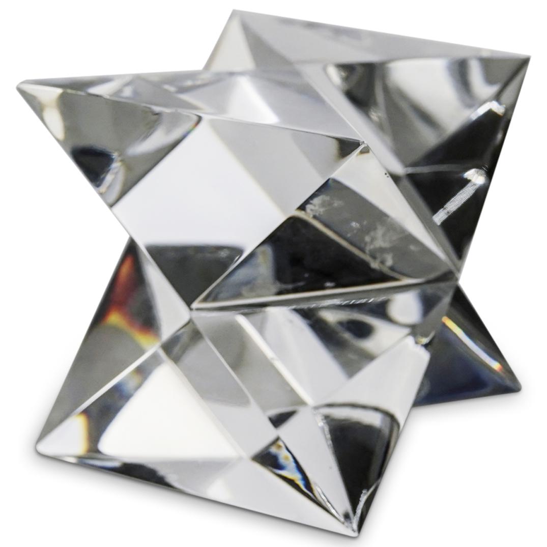 Baccarat Crystal Geometric Origami Paperweight (1 of 4)