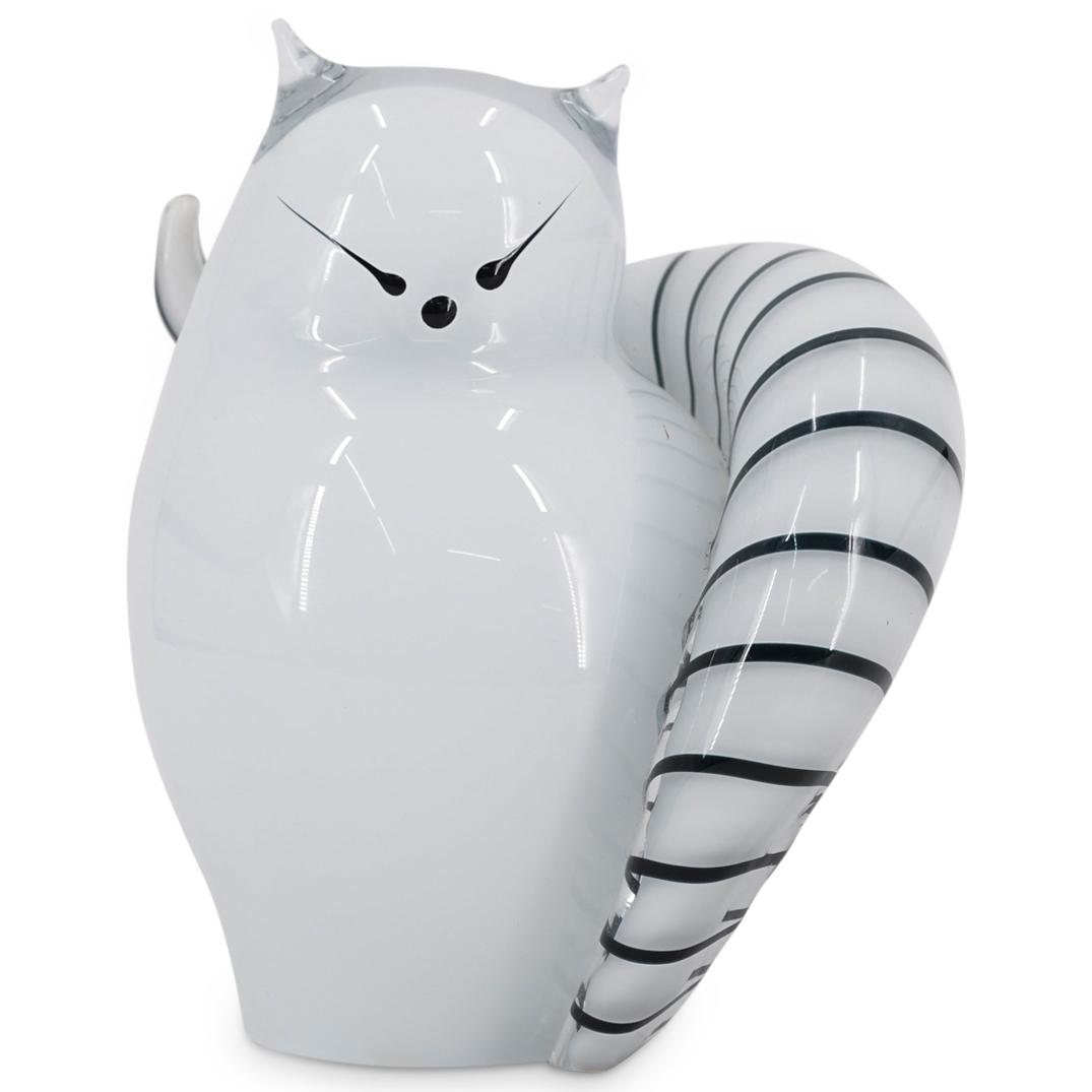 Murano Bisazza Vetro Glass Cat Figurine (1 of 5)
