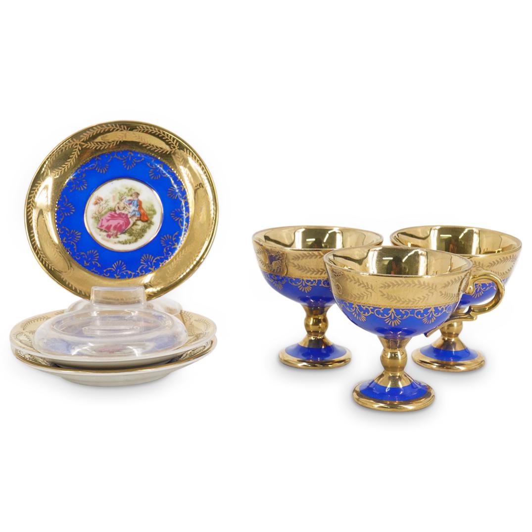 (3 Pc) Royal Vienna Porcelain Cups and Saucers (1 of 7)