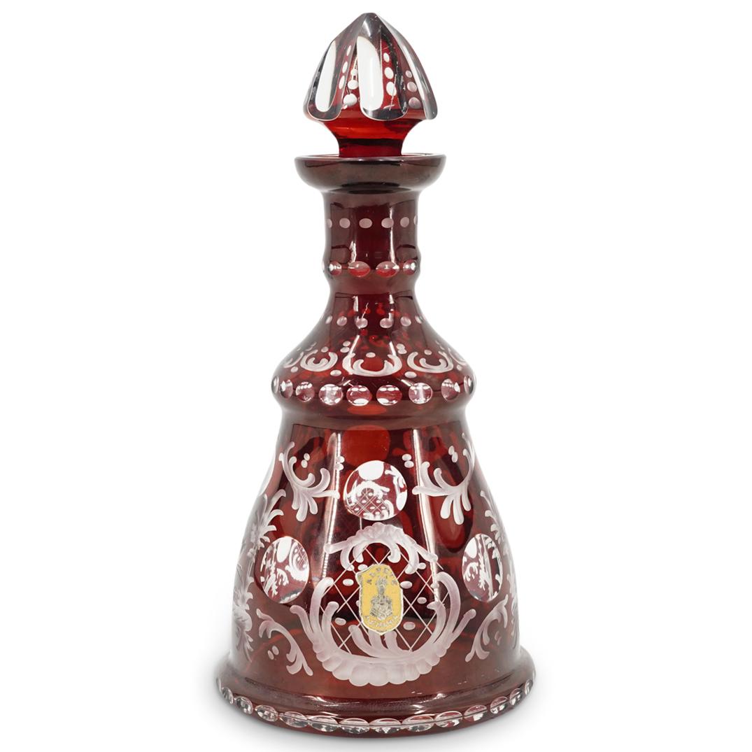 Antique German Bohemian Glass Decanter (1 of 6)