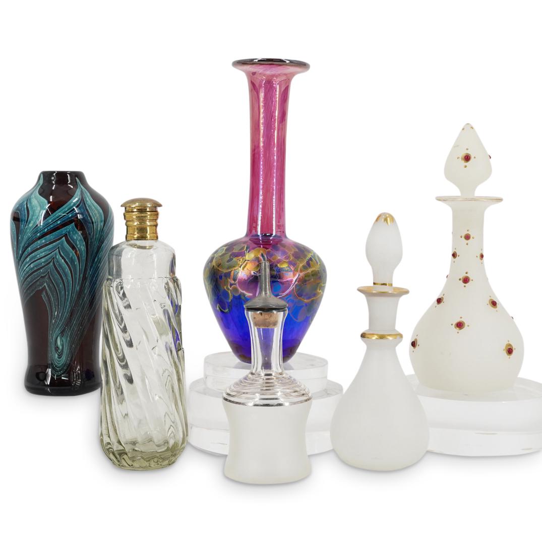 (6 Pc) Assorted Perfume Glass Bottles Set (1 of 8)