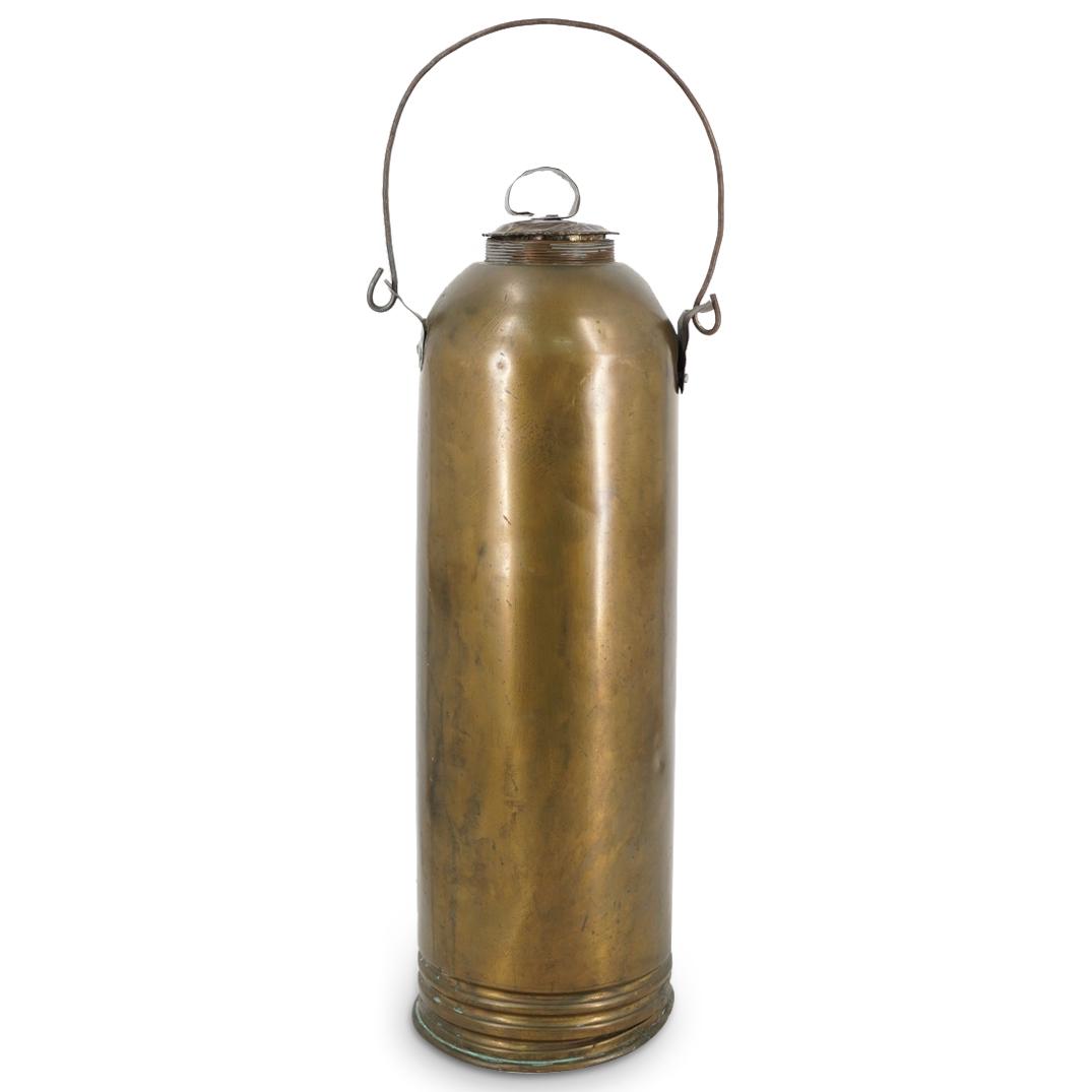 Antique Brass Fire Extinguisher Canister (1 of 7)