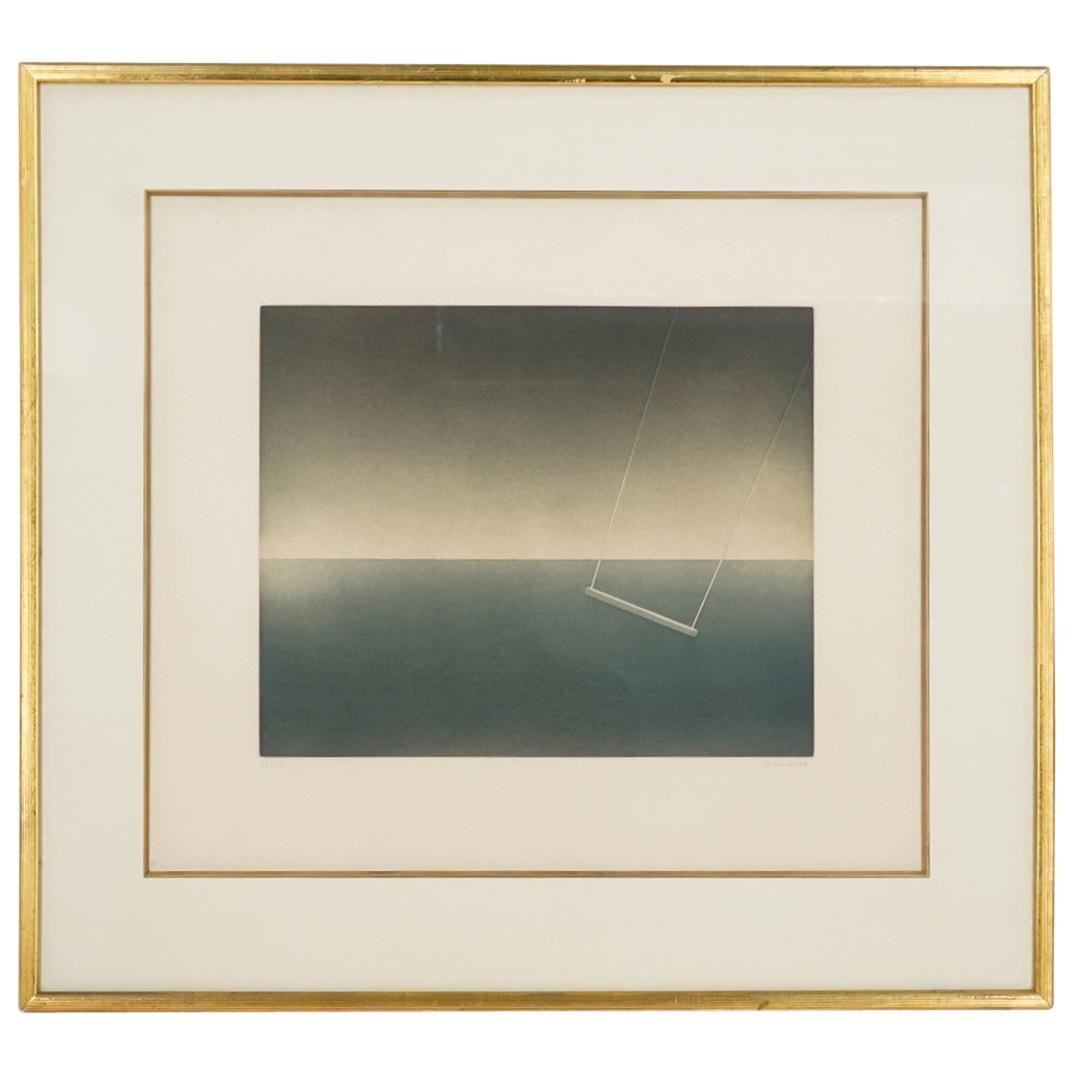 Jean Solombre (French, b. 1948) "La Balancoire" Aquatint on Paper 29/125 (1 of 4)