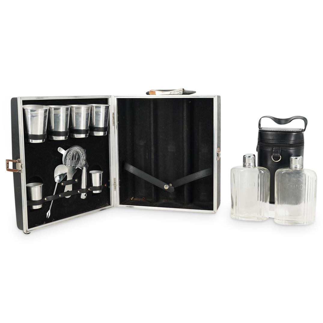 (2Pc) Vintage Traveling Cocktail Sets (1 of 8)