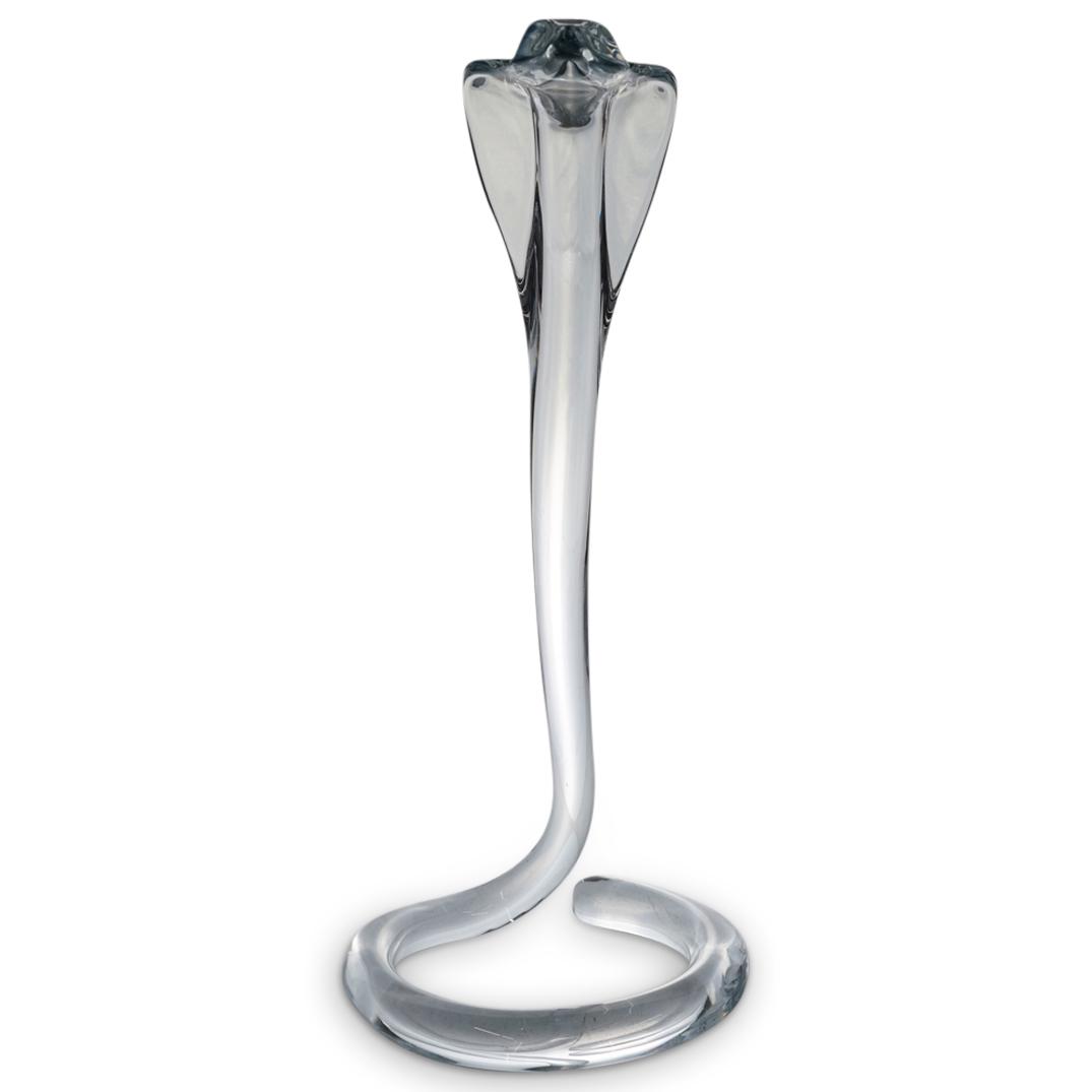 Daum France Crystal Cobra Serpent Sculpture (1 of 6)