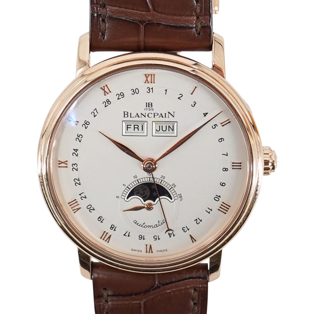 Blancpain Villeret QuantiÃ¨me Complet 18k Gold Watch (1 of 6)