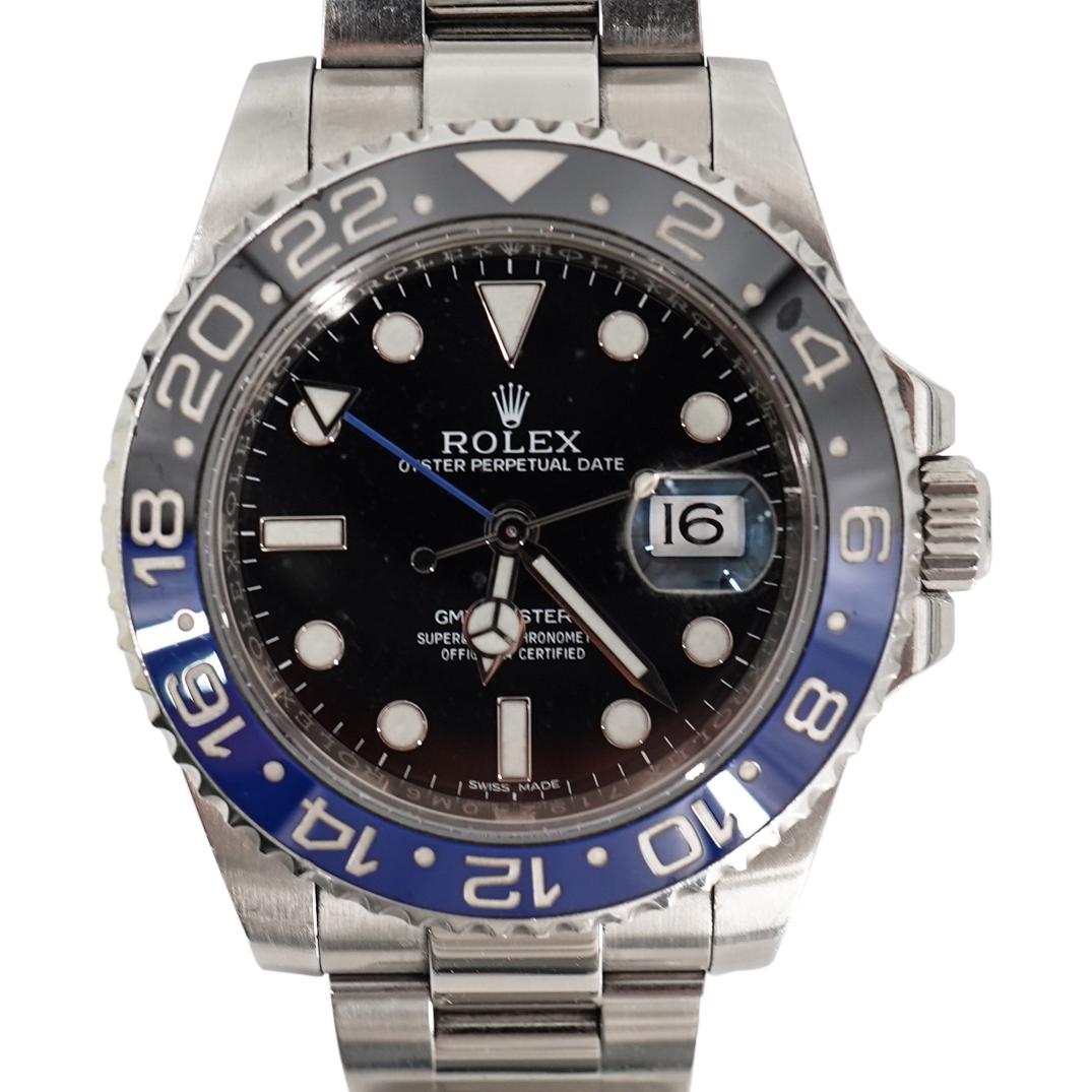 Rolex GMT Master II Black Blue "Batman" Steel Watch (1 of 7)