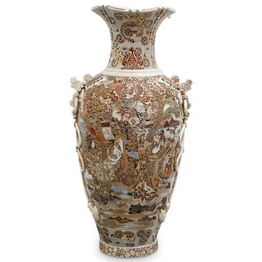 Antique Japanese Satsuma Floor Vase (0064) on Dec 20, 2022 Akiba