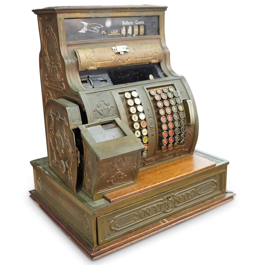 National Cash Register Brass Second Hand Register Unit (1 of 8)