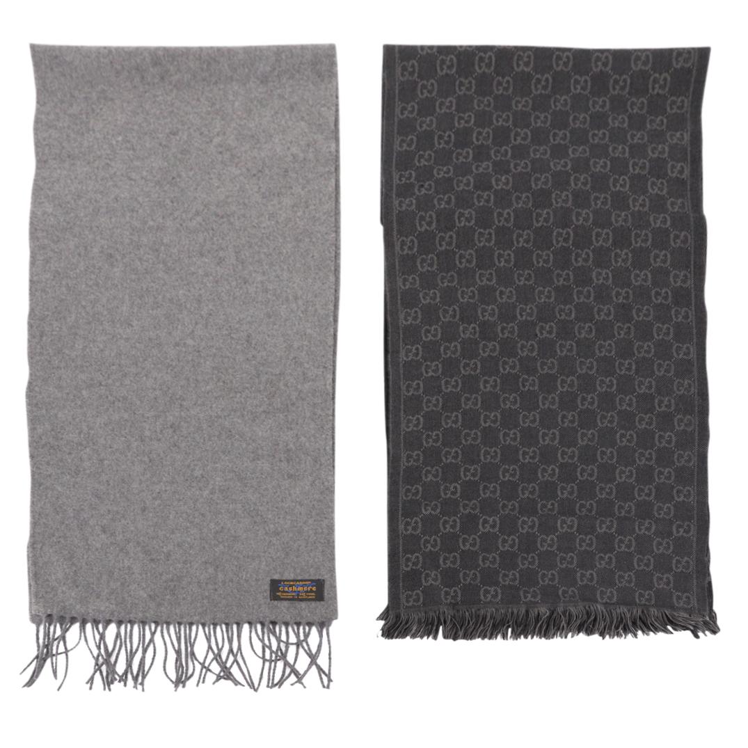 (2 Pc) Gucci & Lochcarron Cashmere / Wool Scarves (1 of 5)
