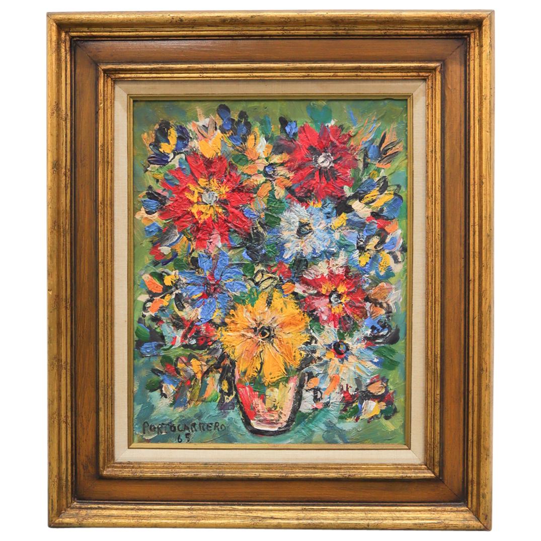 Attrib. Rene Portocarrero Acrylic on Canvas Painting (1 of 4)