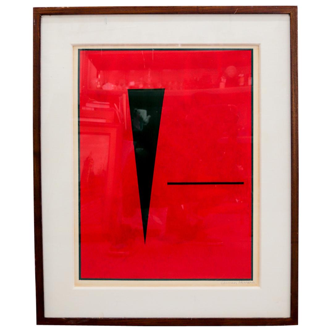 Attrib. Carmen Herrera Acrylic On Paper (1 of 2)