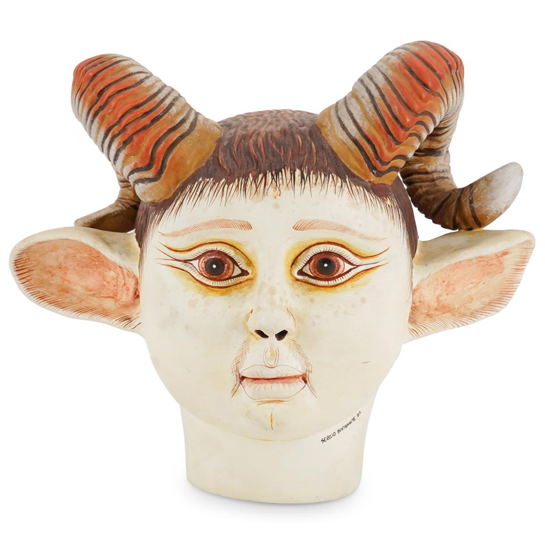 Sergio Bustamante "Satyr Boy" Ceramic Head (1 of 5)