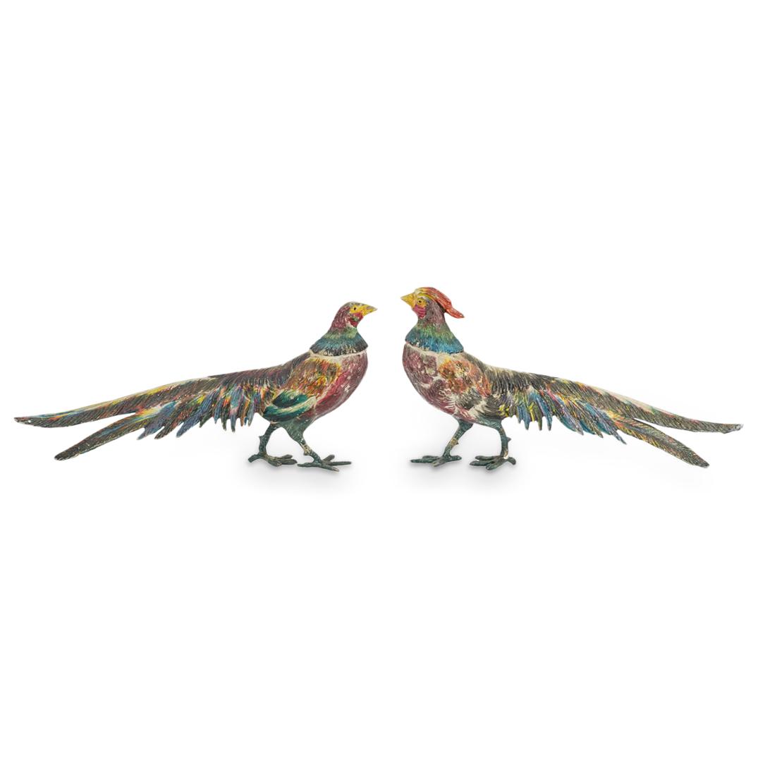 Pair of Polychrome Pheasants (1 of 5)