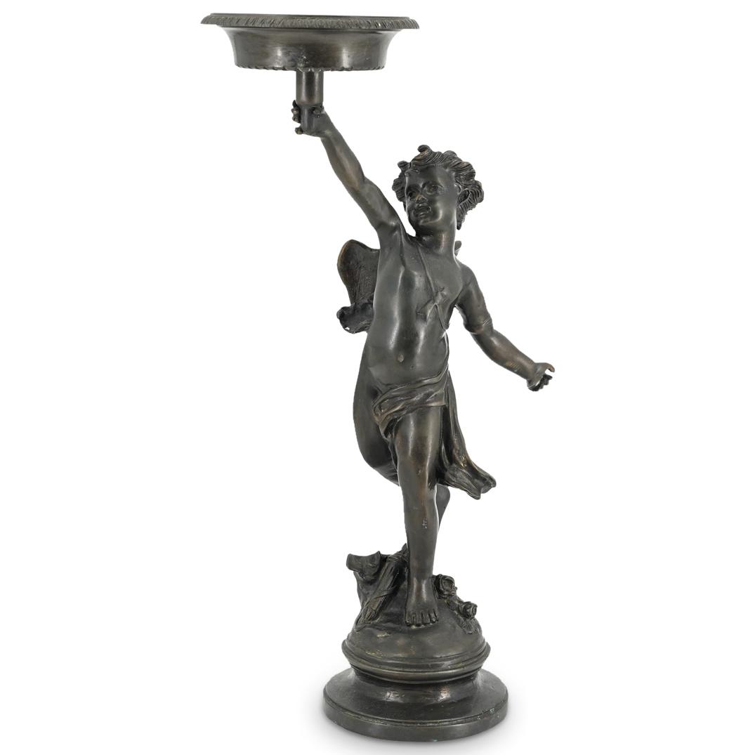 Continental Bronze Cupid Statue (1 of 9)