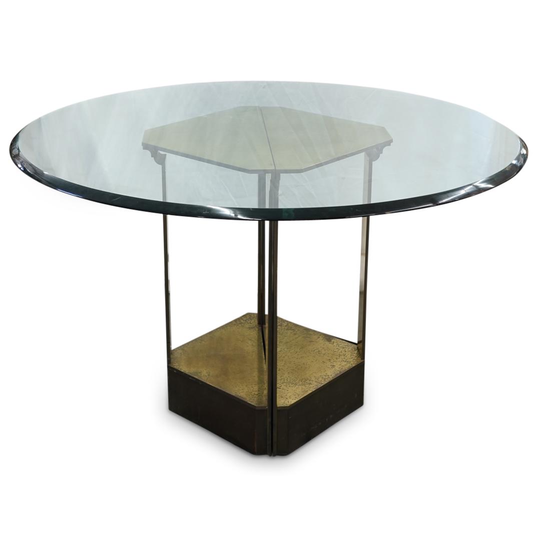 Mid Century Bronze & Glass Top Table (1 of 7)