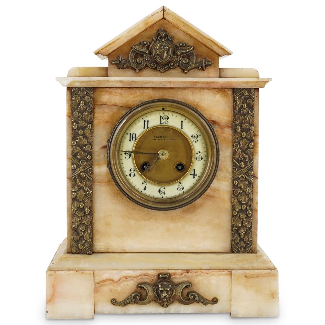 Chatham Alabaster Mantle Clock (1 of 10)