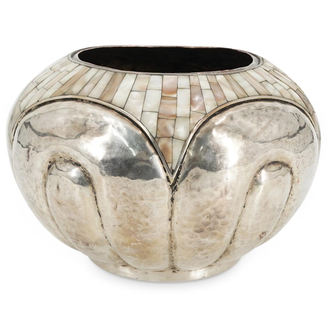 Los Castillo Silver Plated & Mother Of Pearl Bowl (1 of 7)
