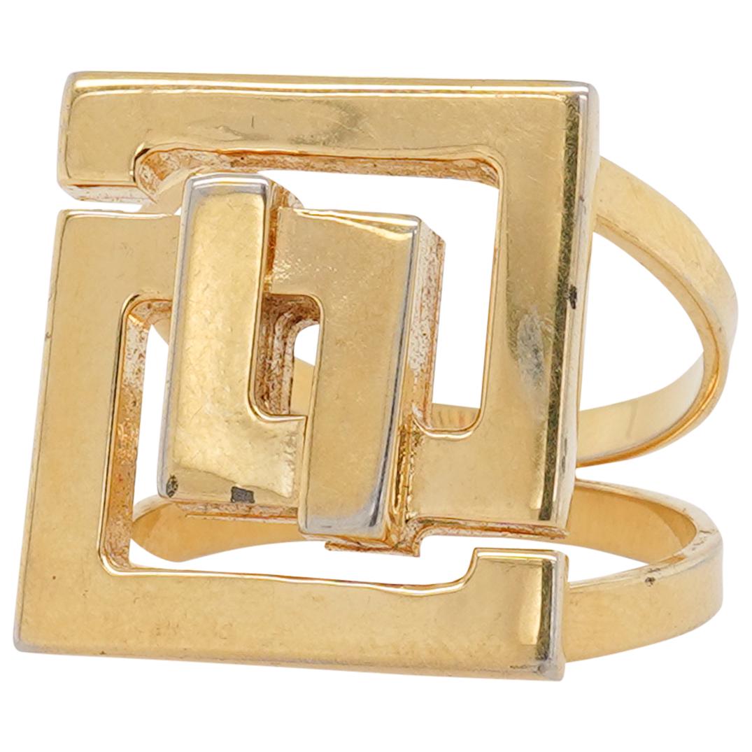 Vintage Versace Gilt Tone Ring (1 of 3)