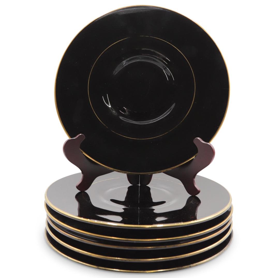 (6Pc) Antique Black Opaline Glass Dishes (1 of 4)