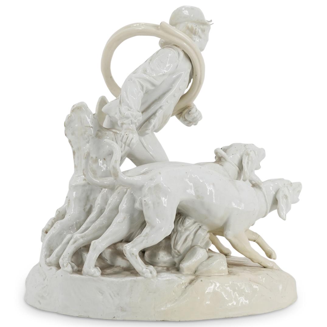 Capodimonte Porcelain Hunting Scene In The Style Of Oudry (1 of 3)
