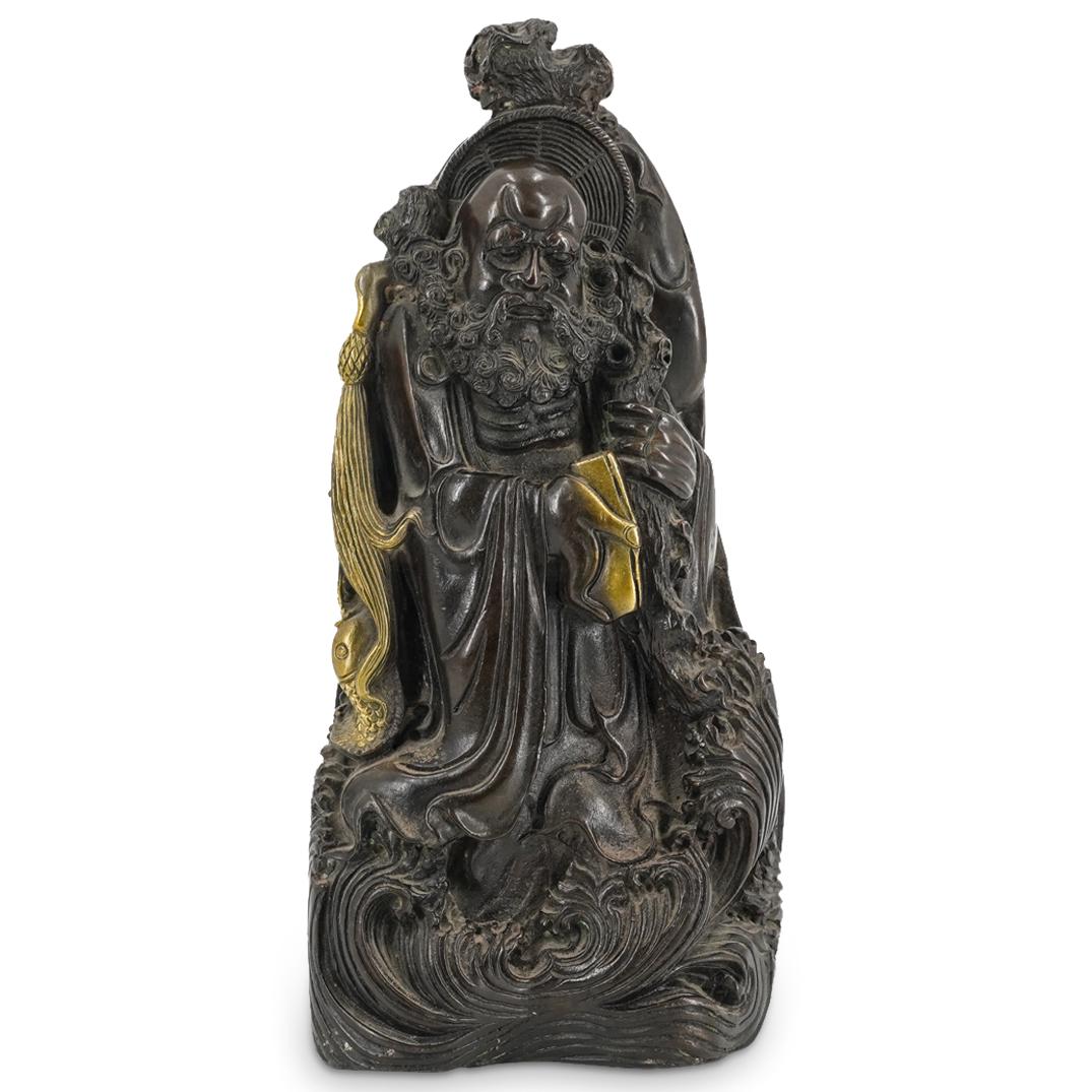 Bronze Chinese Buddhist Sculpture Of Bodhidharma (1 of 7)