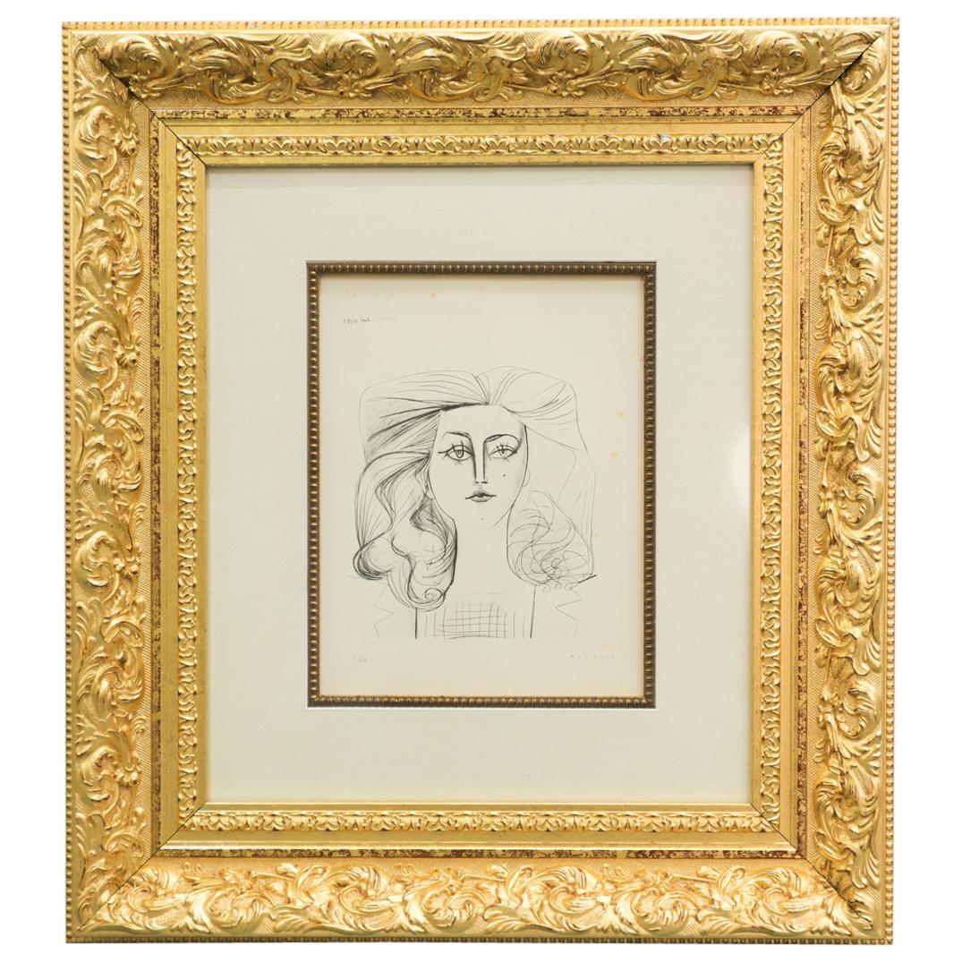 Attr. Pablo Picasso Portrait Engraving (1 of 5)