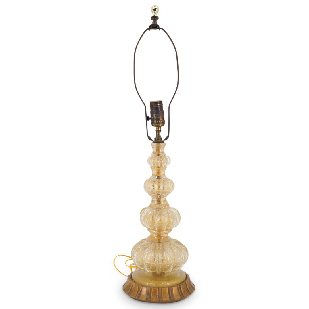 Attr. Barovier & Toso Murano Glass Table Lamp (1 of 3)