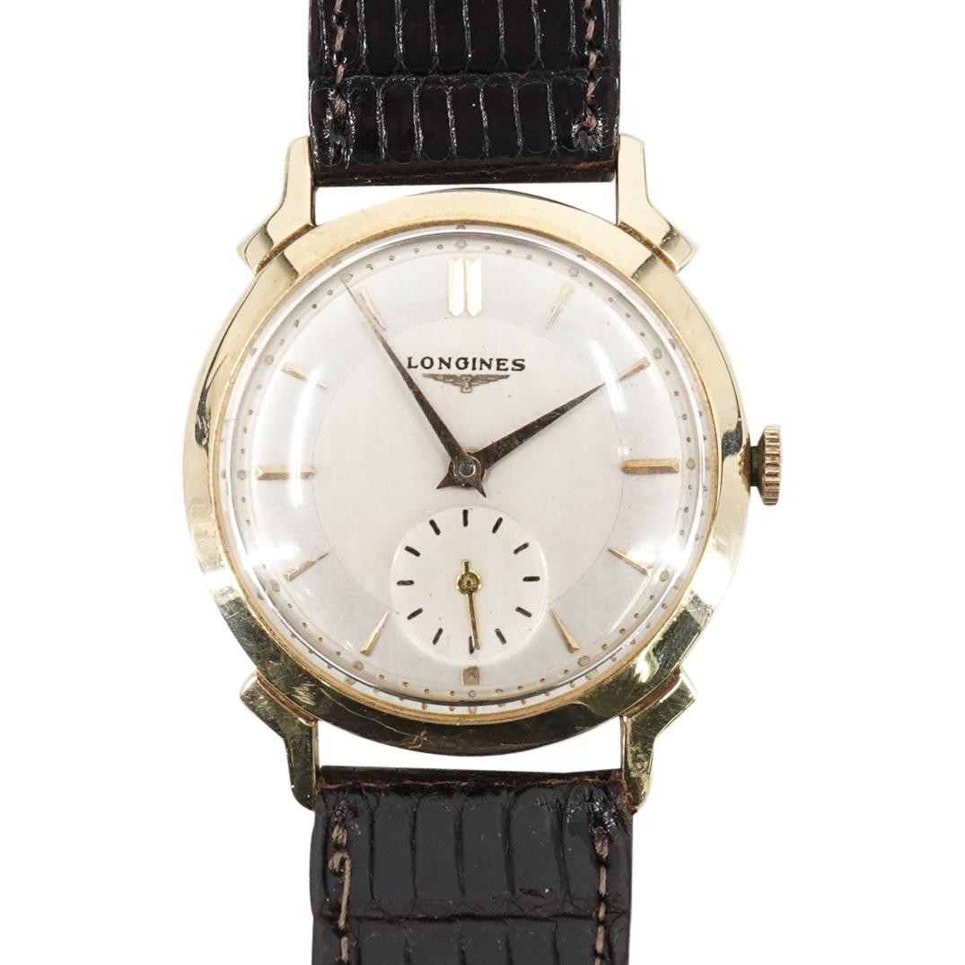 14K Gold Vintage Longines Yellow Gold Mens Watch (1 of 3)