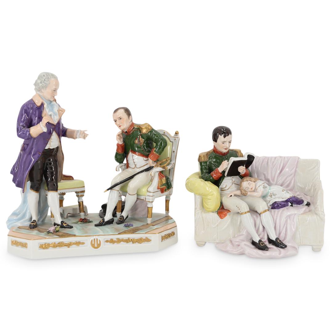 (2Pc) Scheibe Alsbach German Porcelain Figural Groups (1 of 8)
