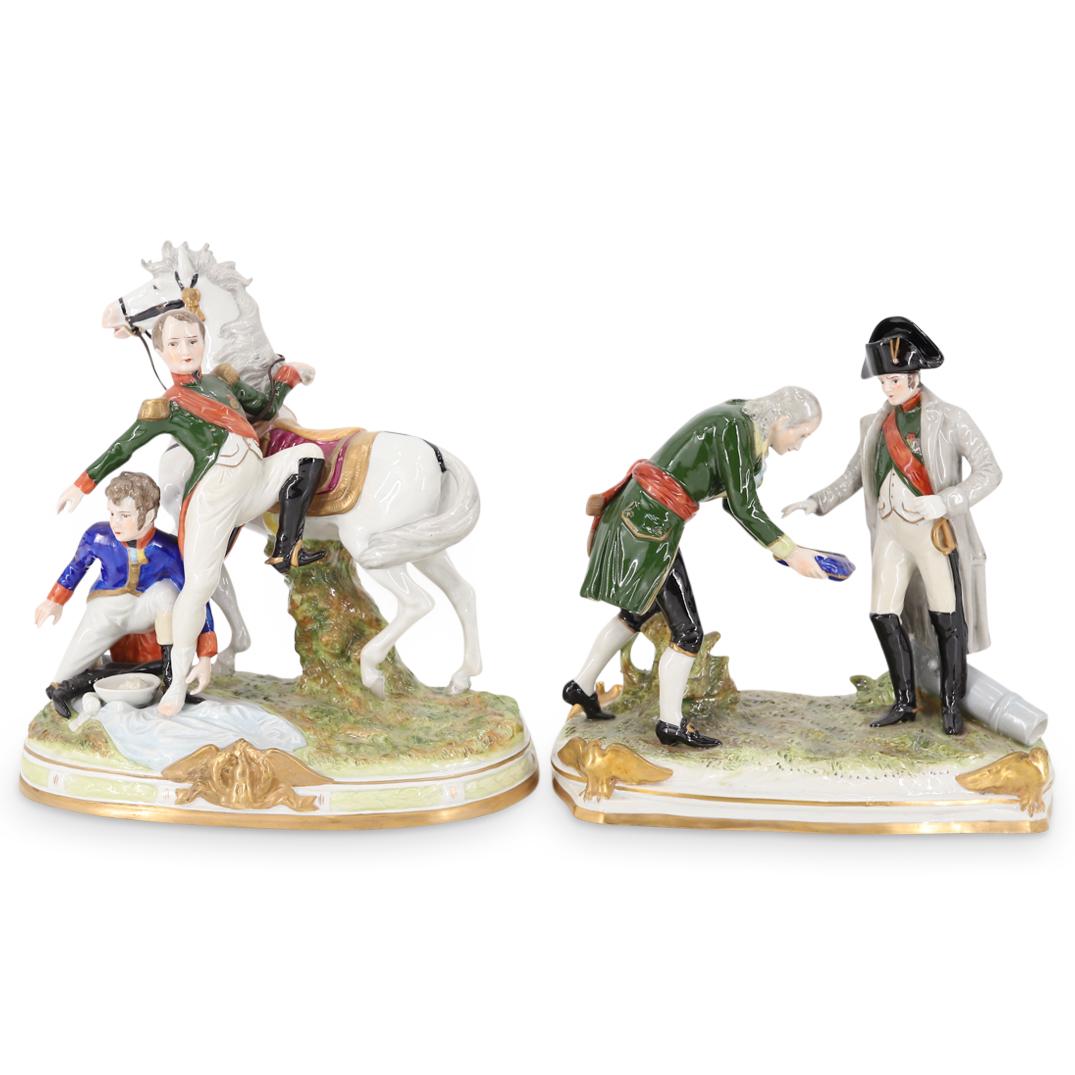 (2Pc) Scheibe Alsbach German Porcelain Figural Groups (1 of 9)