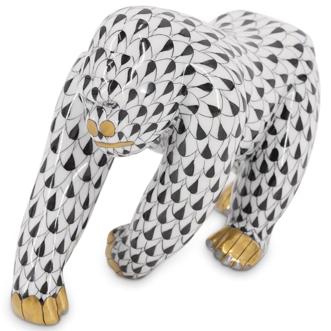 Herend Porcelain "Gorilla" Fishnet Figurine (1 of 5)