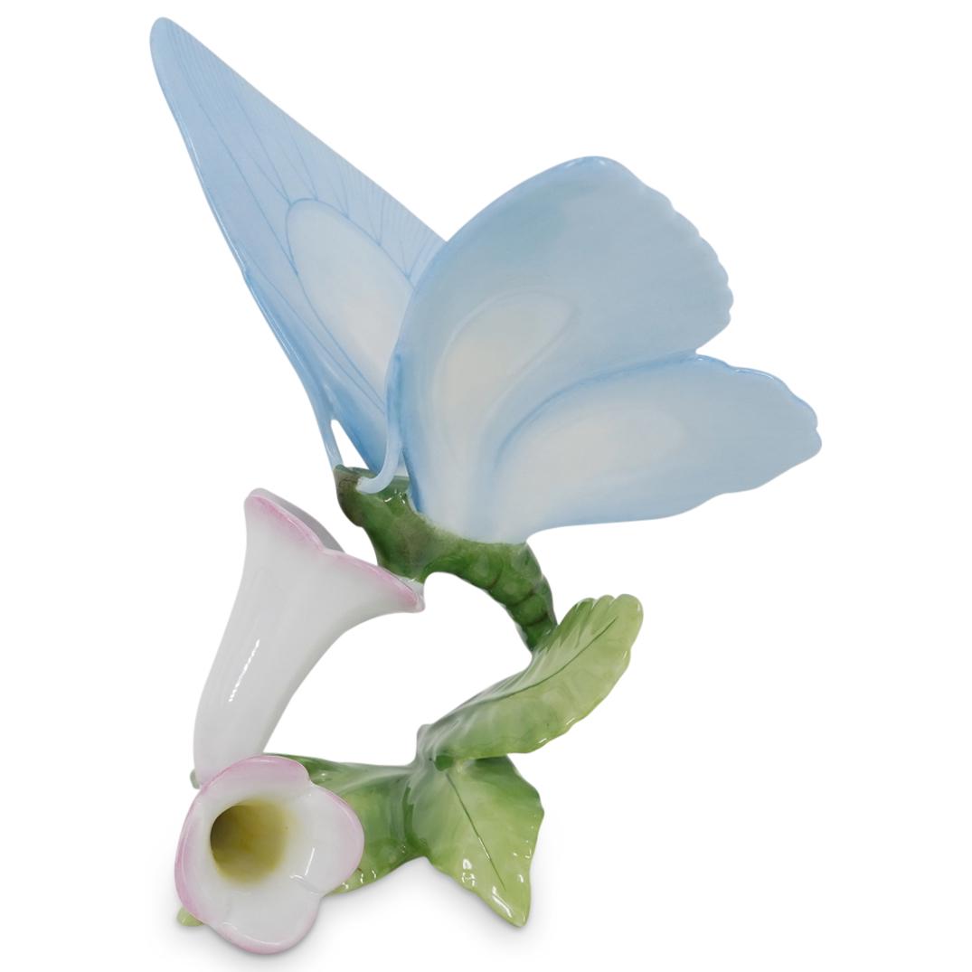 Herend Porcelain "Blue Butterfly On Flowers" Figurine (1 of 6)
