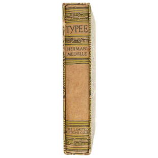 Herman Melville "Typee" Book W/ Covarrubias Illustrations: DESCRIPTION: A 1935 "Typee" book by Herman Melville, with an introduction by Raymond Weaver and illustrations by Miguel Covarrubias. The Limited Editions Club. CIRCA: 1935 ORIGIN: USA DIMENSIONS: H: 9