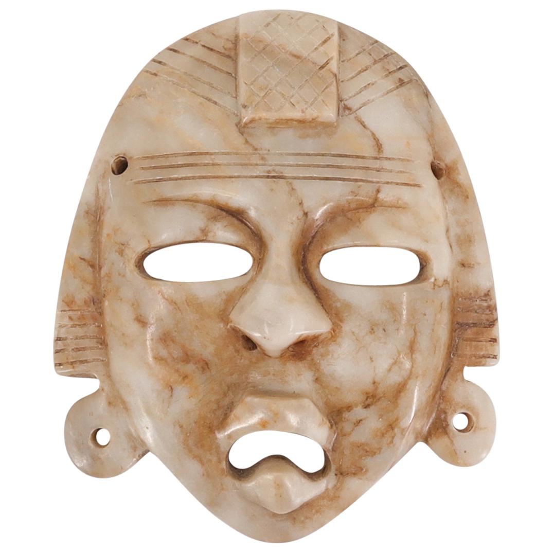 Aztec Style Alabaster Mask (1 of 3)