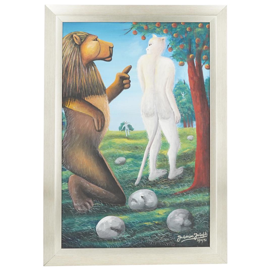 Jasmin Joseph (Haitian, 1923) Acrylic On Canvas (1 of 5)