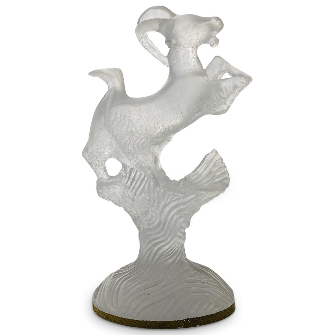 Daum Pate De Verre Torque Goat Figurine (1 of 5)