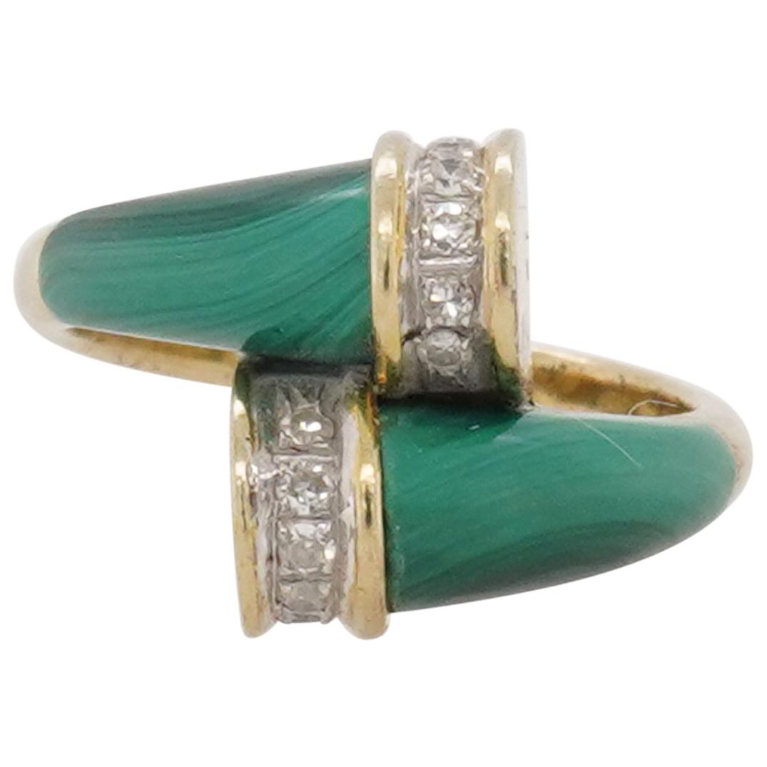 Retro 14k Gold and Diamond Ring (1 of 4)