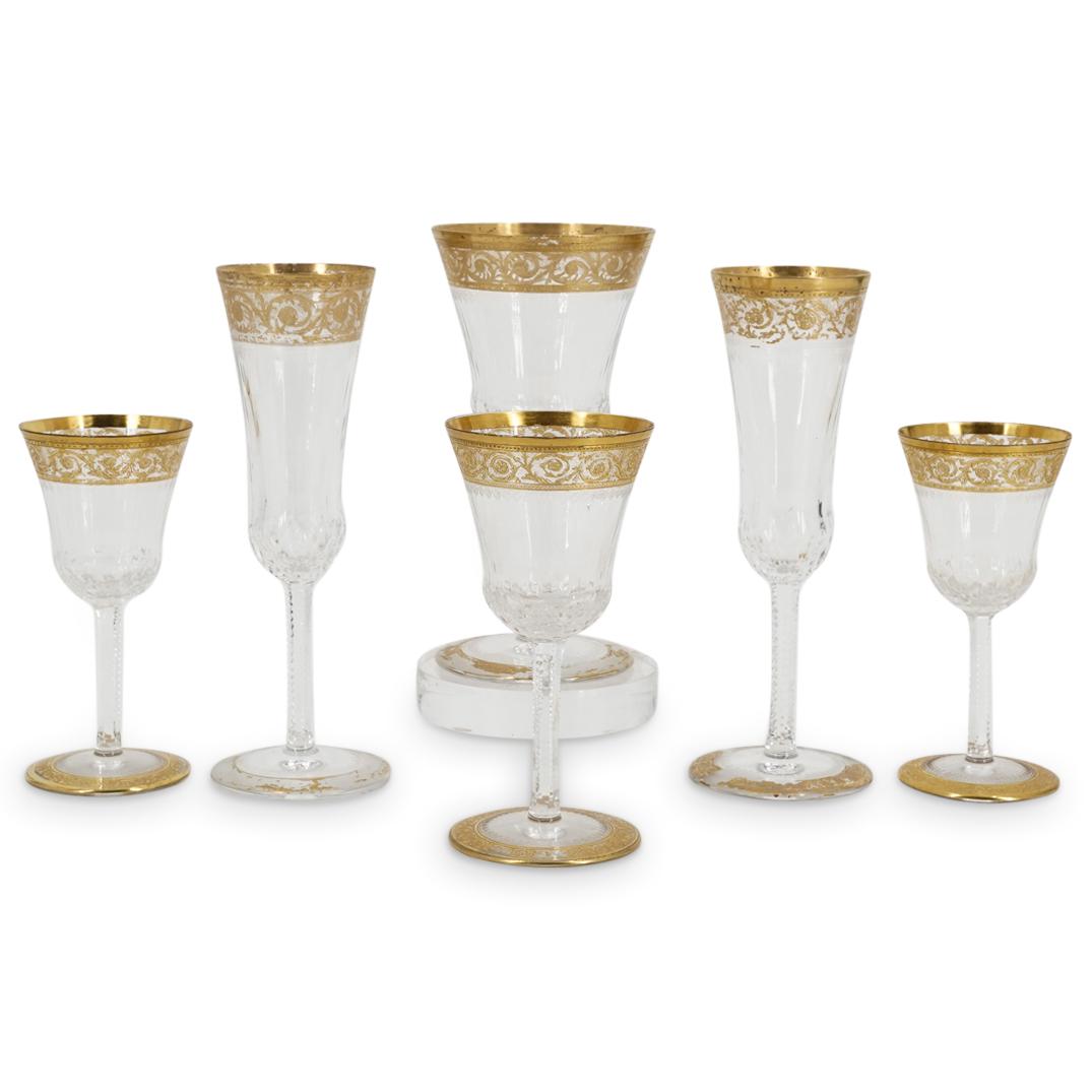 (6 Pc) St. Louis Assorted "Thistle" Crystal Stemware (1 of 6)