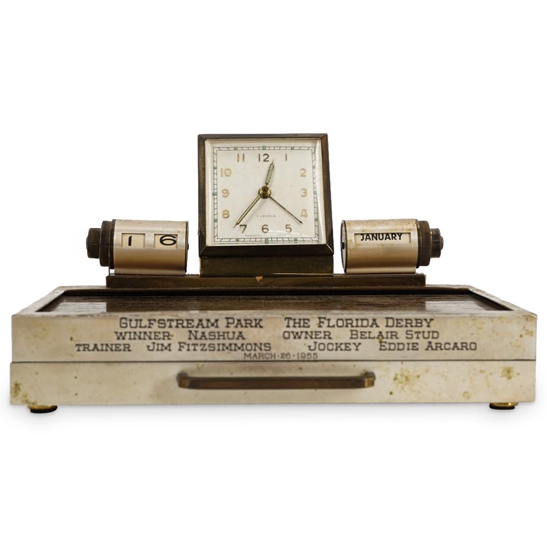 Mid Century Gulfstream Park Time Keeping Cigarette Case (1 of 8)