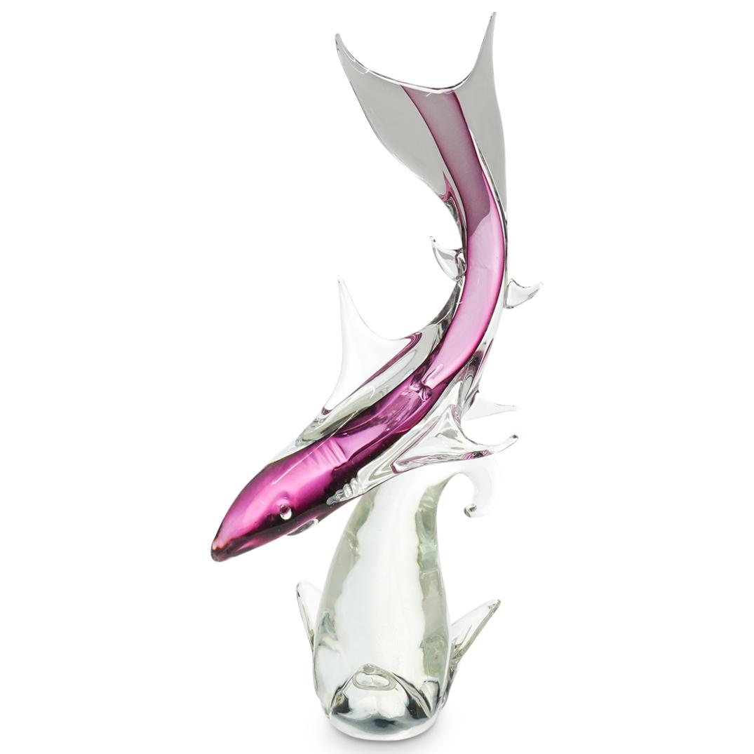 Large Murano Glass Shark Sculpture (1 of 8)