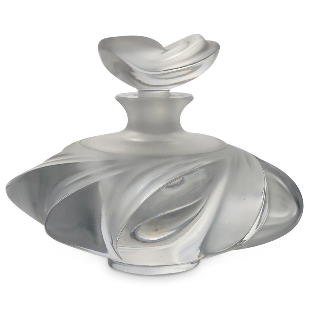 Lalique "Samoa" Frosted Crystal Perfume Bottle (1 of 4)