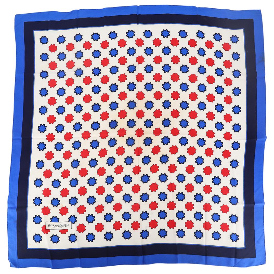 Vintage Yves Saint Laurent Designer Silk Scarf (1 of 5)