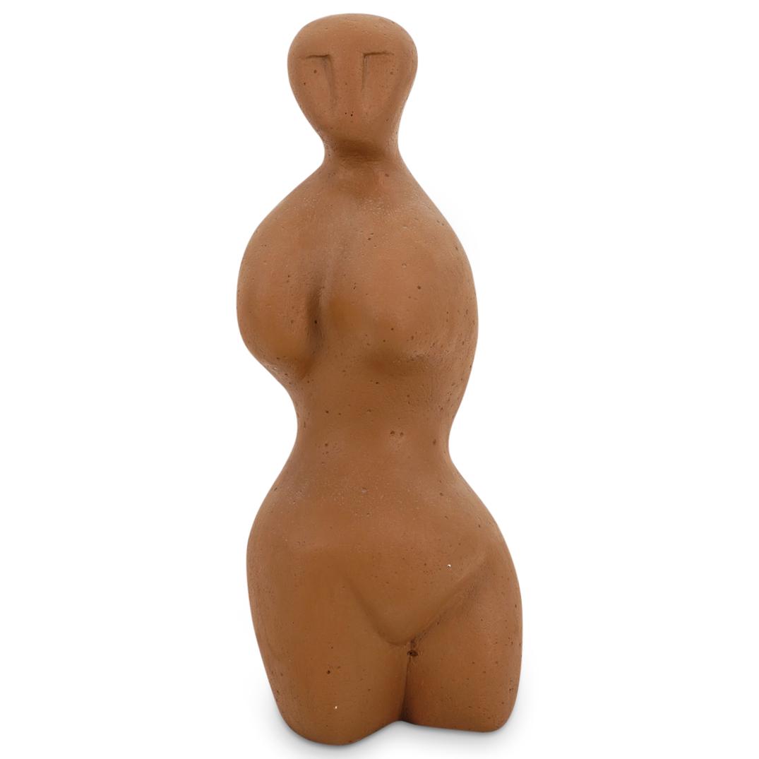 Figural Terracotta Statue (1 of 6)