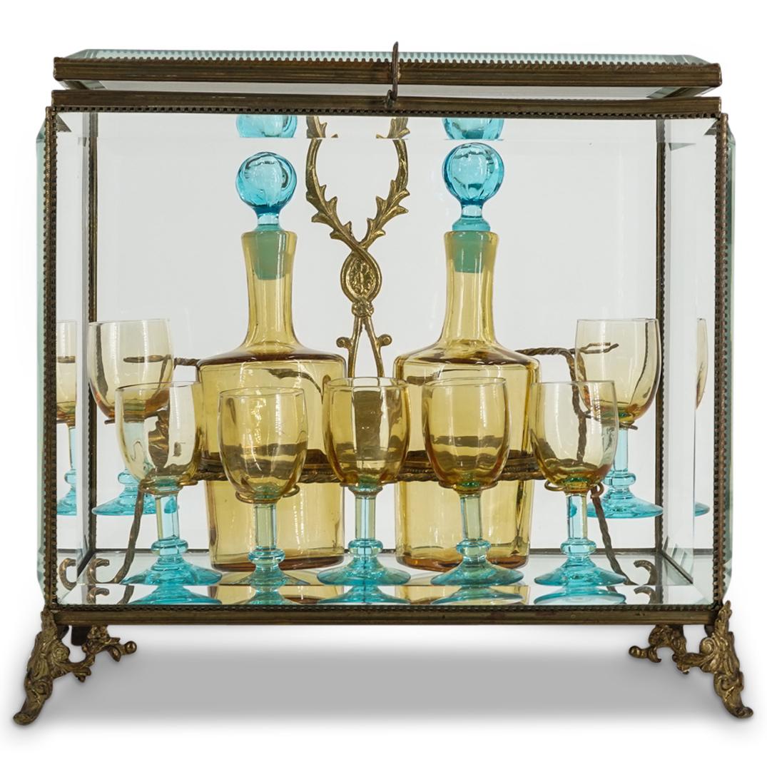 Antique French Encased Glass Tantalus Set (1 of 5)